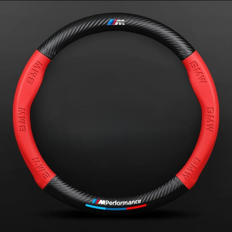 Anti-Slip Leather Steering Wheel Cover for Car - Universal Fit