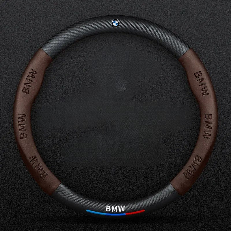 Car Steering Wheel Cover for BMW M Performance - Universal Fit 38cm
