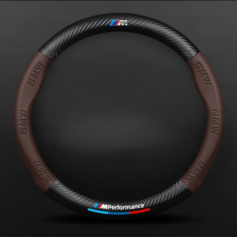 Anti-Slip Leather Steering Wheel Cover for Car - Universal Fit