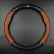 Carbon Fiber Leather Car Steering Wheel Cover - Universal Fit for Car Series