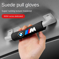 Thumbnail for 2-Piece Suede Leather Interior Handle Protective Gloves for Car