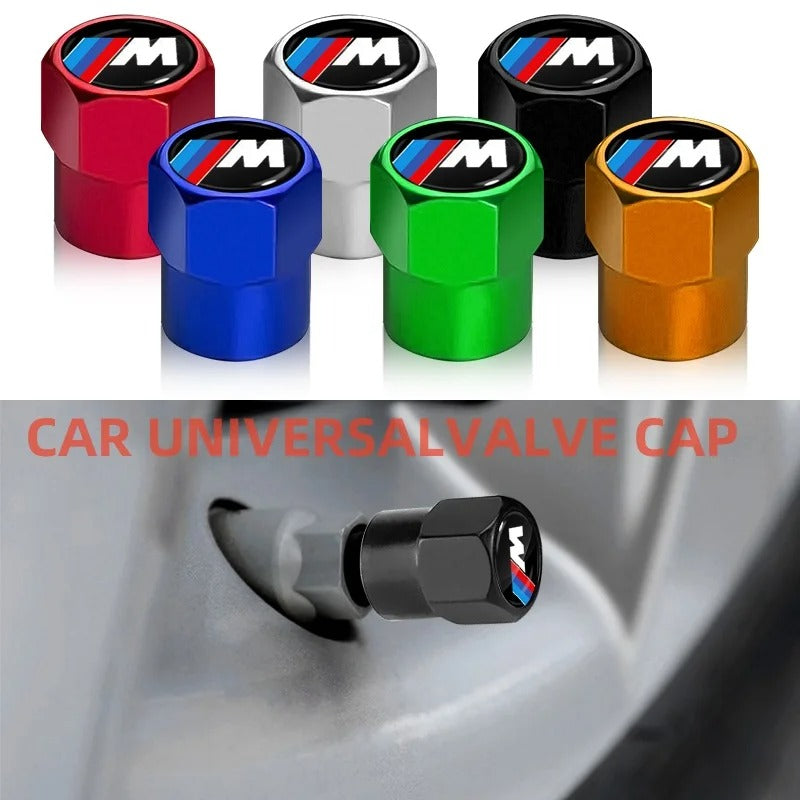 4pcs Metal Tire Valve Caps - Universal Decorative Wheel Accessories
