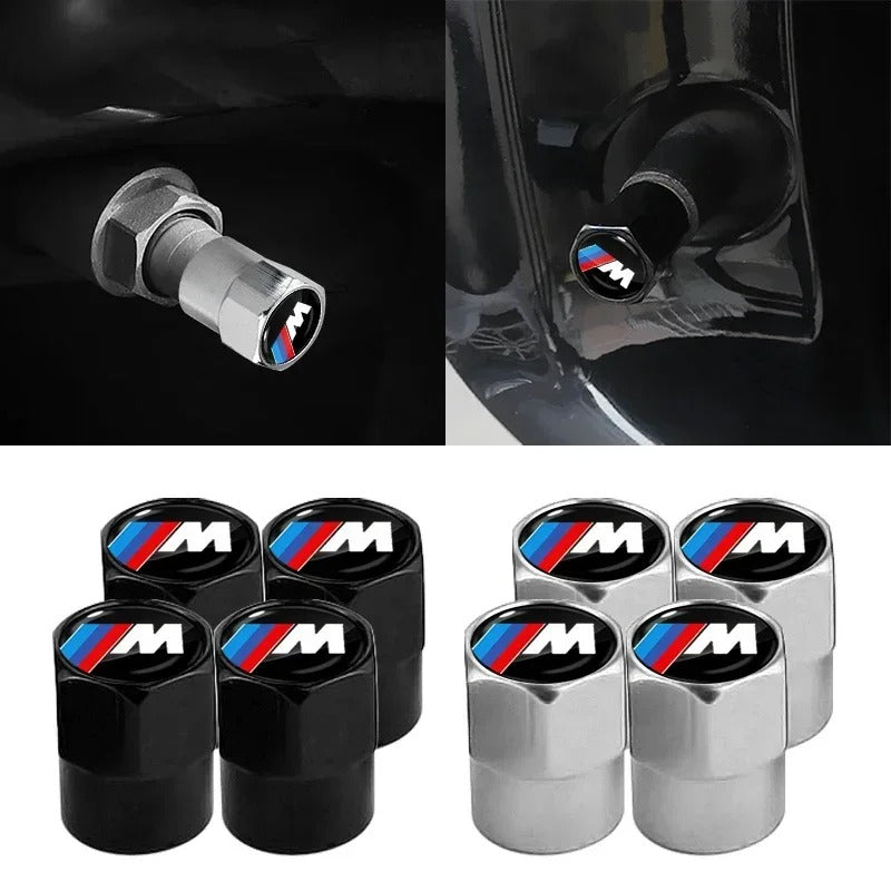 4Pcs Universal Car Tire Valve Caps – Air Stem Covers for Wheels & Bikes