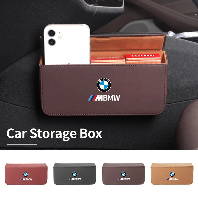 Square Leather Storage Box for Car - Premium Car Accessories