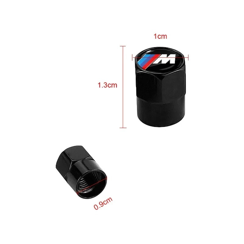 4pcs Metal Tire Valve Caps - Universal Decorative Wheel Accessories