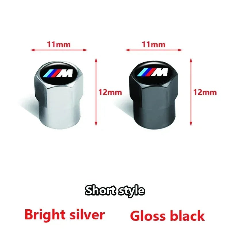 4Pcs Universal Car Tire Valve Caps – Air Stem Covers for Wheels & Bikes