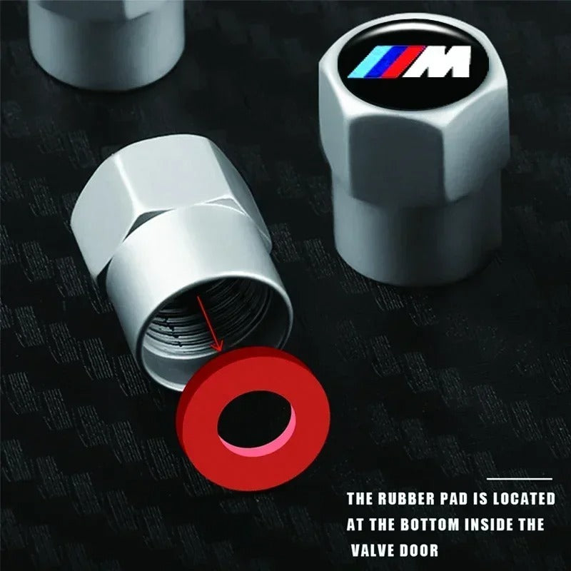 4Pcs Universal Car Tire Valve Caps – Air Stem Covers for Wheels & Bikes