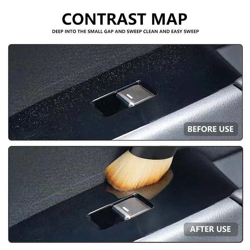 Car Air-Conditioner Outlet Dust Brush - Multi-Purpose Cleaning Tool for Interior