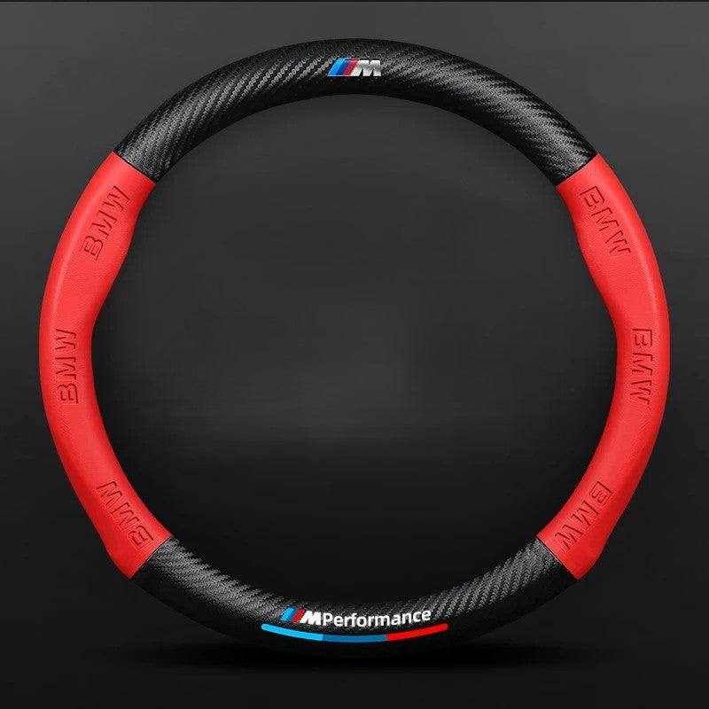 Anti-Slip Leather Steering Wheel Cover for Car - Universal Fit