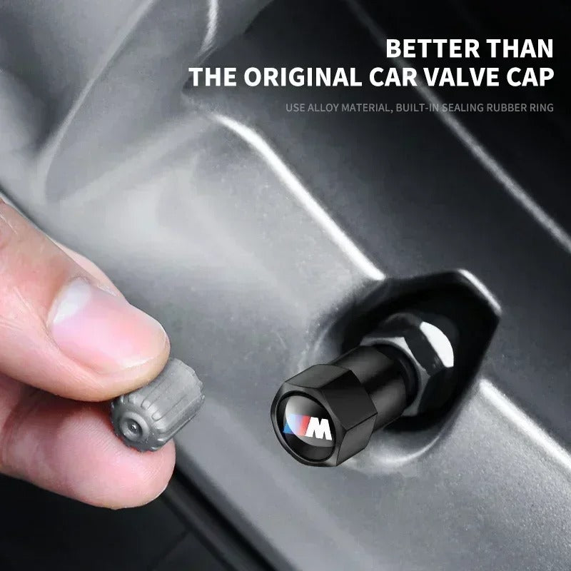 4Pcs Universal Car Tire Valve Caps – Air Stem Covers for Wheels & Bikes