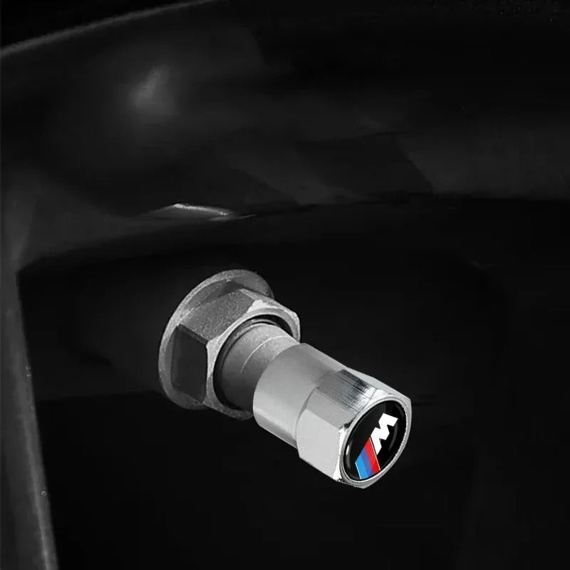 4pcs Metal Tire Valve Caps - Universal Decorative Wheel Accessories
