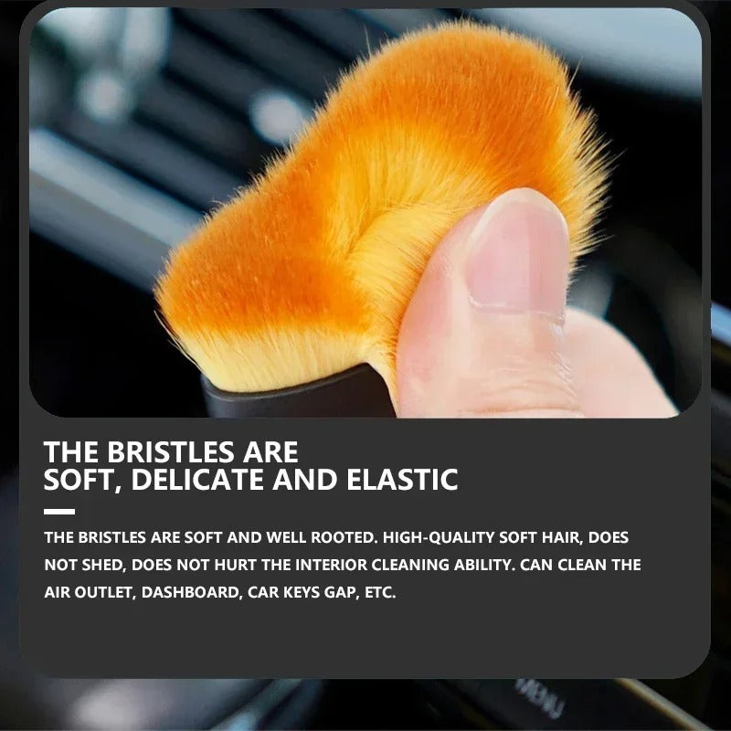 Car Air-Conditioner Outlet Dust Brush - Multi-Purpose Cleaning Tool for Interior