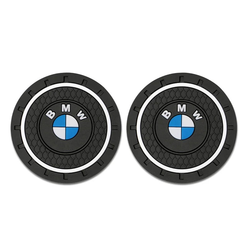 2Pcs Silicone Car Cup Coaster Pads - Anti-Slip and Noise-Proof Auto Accessories