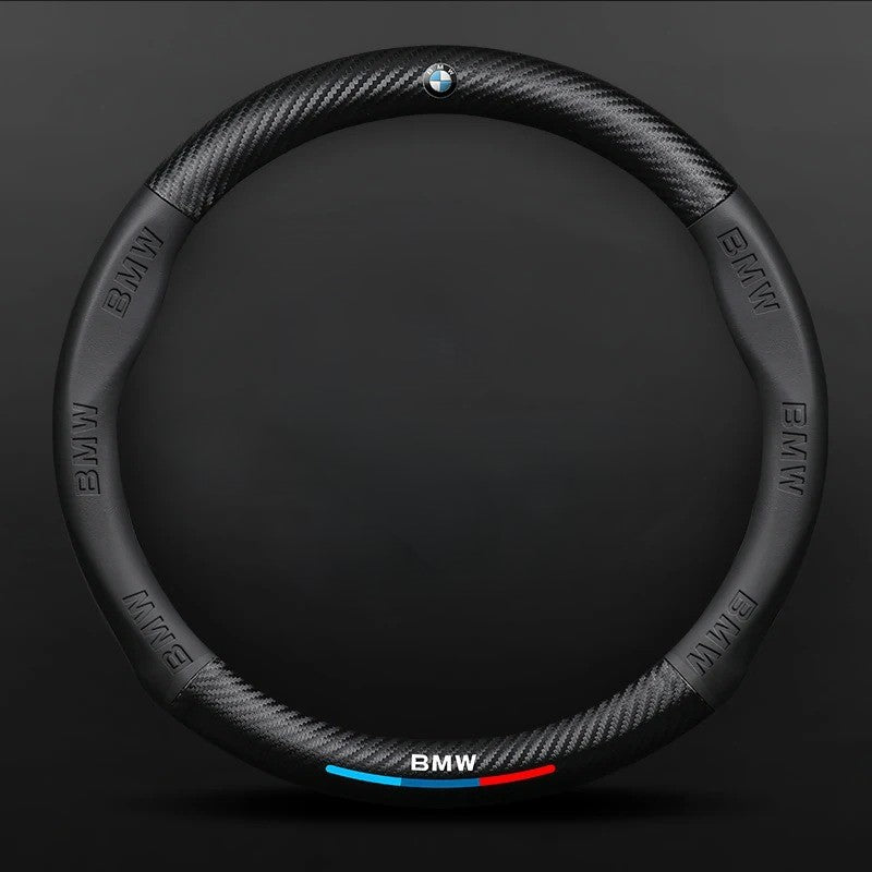 Anti-Slip Leather Steering Wheel Cover for Car - Universal Fit
