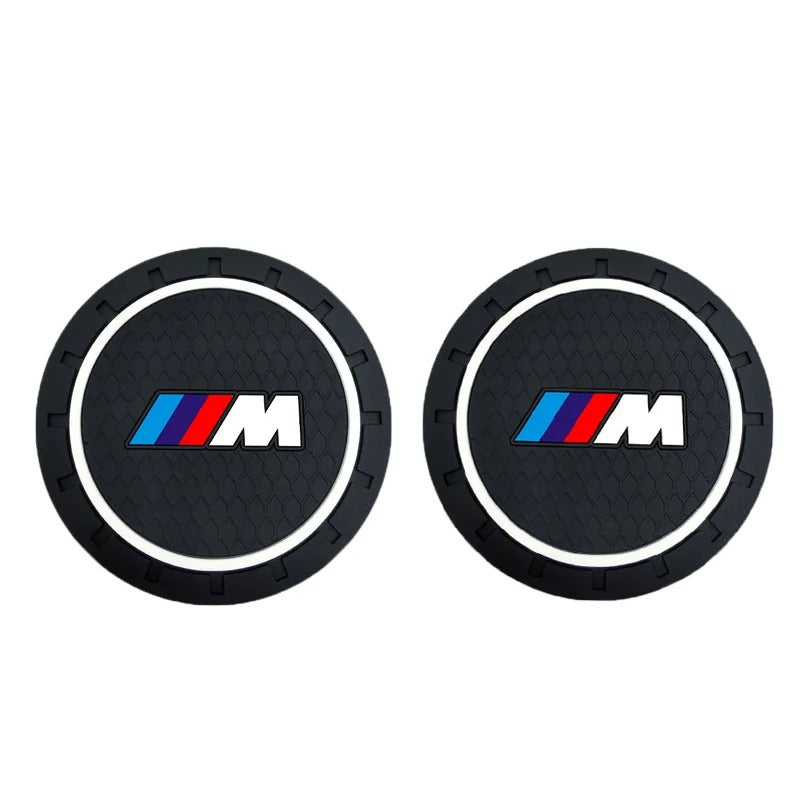 2Pcs Silicone Car Cup Coaster Pads - Anti-Slip and Noise-Proof Auto Accessories