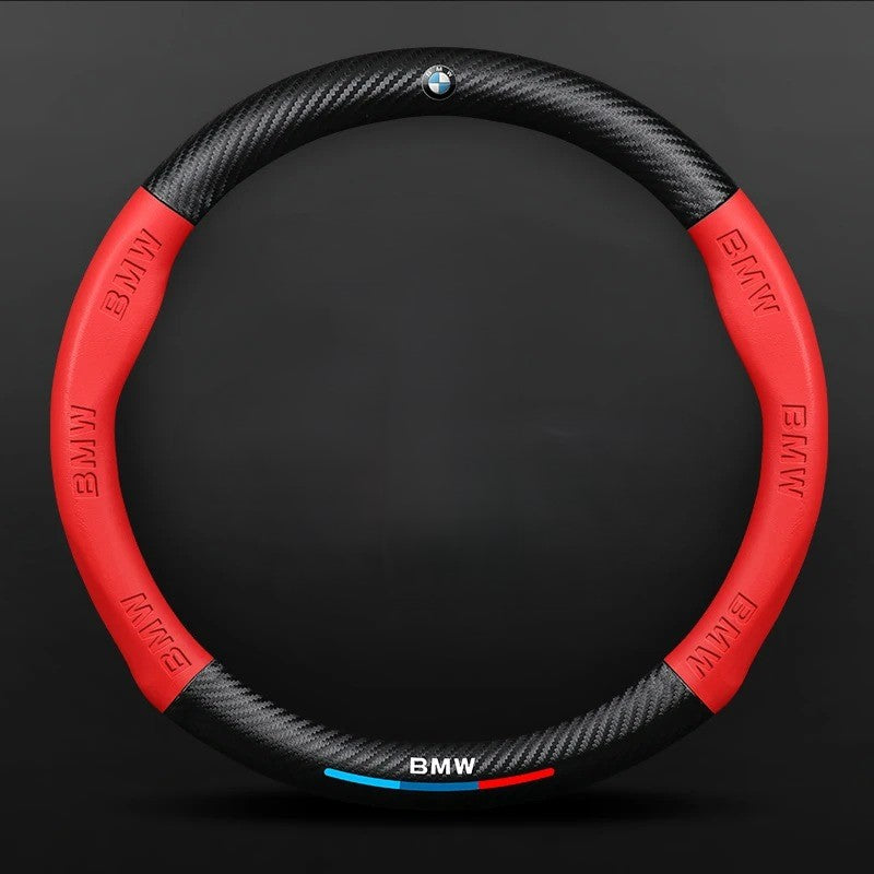 Anti-Slip Leather Steering Wheel Cover for Car - Universal Fit
