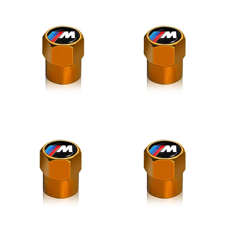 4pcs Metal Tire Valve Caps - Universal Decorative Wheel Accessories