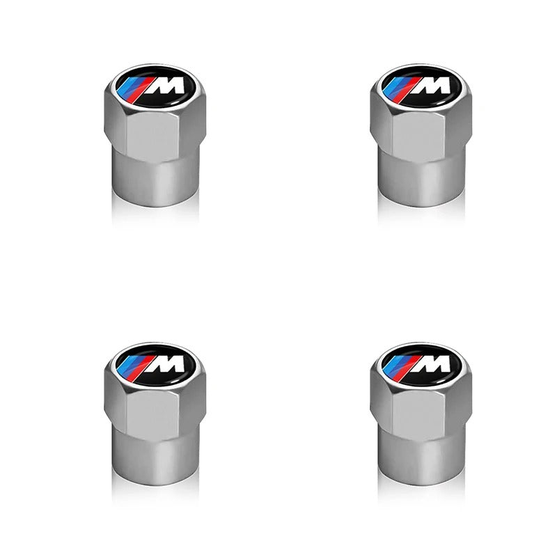 4pcs Metal Tire Valve Caps - Universal Decorative Wheel Accessories