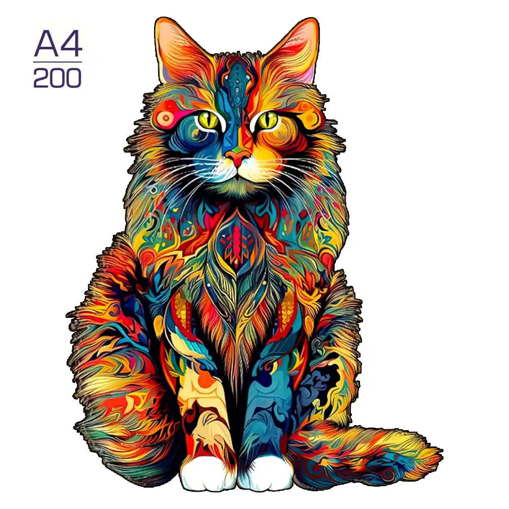 Set 2 Unique Wooden Animal Jigsaw Puzzle, Animal Shape, Wooden Jigsaw Puzzle, Mindfulness & Educational Animals Game for All Ages, Unique Sustainable, Wildlife Gift, Christmas gift Idea C179