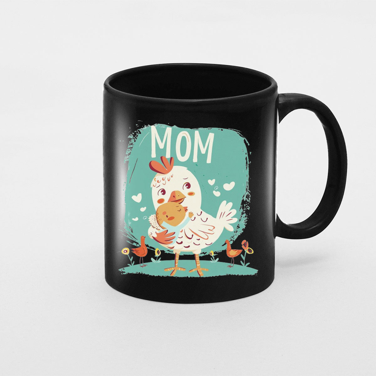 Mom Birthday Gift For Mom Gift, Mothers Day Gift From Daughter Son Kids, Mom Mug, Mom Coffee Mug, Mommy Funny Christmas Stick Personalized, Mom chicken 01