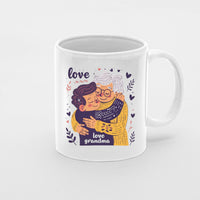 Thumbnail for Grandma Mug, Grandma Gift For Grandma Birthday Gift Personalized Grandma Coffee Cup, Mothers Day Gift From Granddaughter Grandson, Cartoon Love Grandma