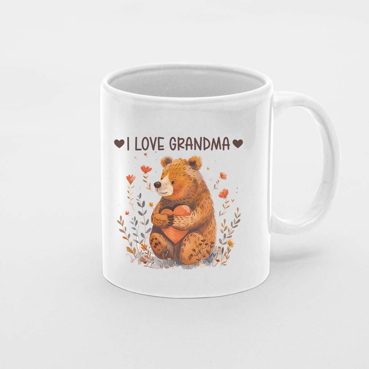 Grandma Mug, Grandma Gift For Grandma Birthday Gift Personalized Grandma Coffee Cup, Mothers Day Gift From Granddaughter Grandson, Bear Nana