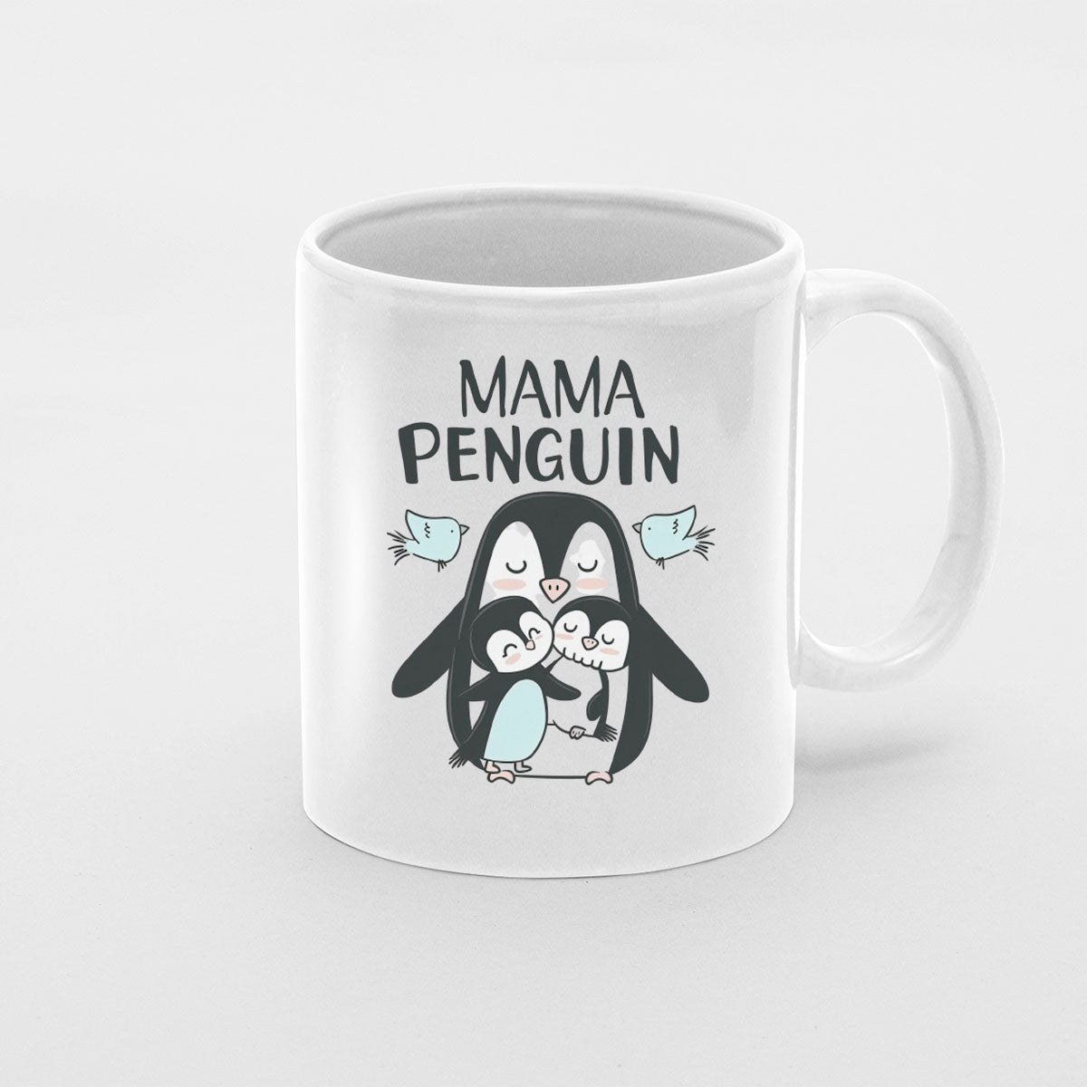 Mom Birthday Gift For Mom Gift, Mothers Day Gift From Daughter Son Kids, Mom Mug, Mom Coffee Mug, Mommy Funny Christmas Stick Personalized, Mama Penguin