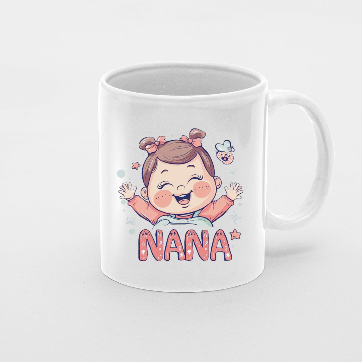 Grandma Mug, Grandma Gift For Grandma Birthday Gift Personalized Grandma Coffee Cup, Mothers Day Gift From Granddaughter Grandson, Baby Love Nana