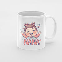 Thumbnail for Grandma Mug, Grandma Gift For Grandma Birthday Gift Personalized Grandma Coffee Cup, Mothers Day Gift From Granddaughter Grandson, Baby Love Nana