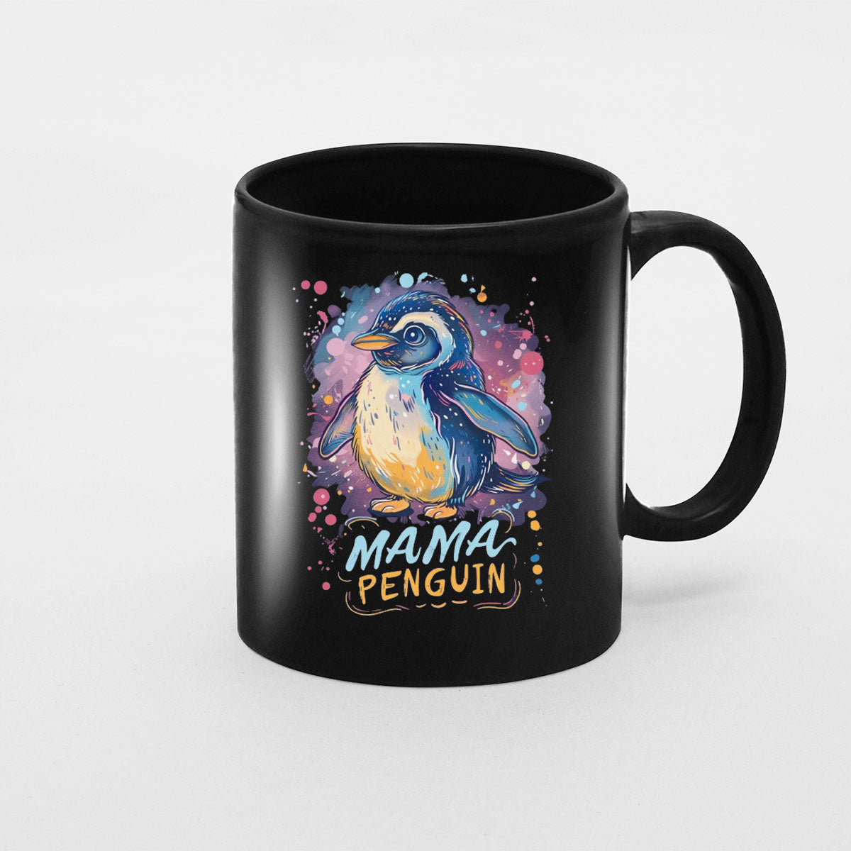 Mom Birthday Gift For Mom Gift, Mothers Day Gift From Daughter Son Kids, Mom Mug, Mom Coffee Mug, Mommy Funny Christmas Stick Personalized, Mama Penguin 01