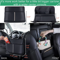 Thumbnail for Car Purse Holder for Car Handbag Holder Between Seats Premium PU Leather, Custom Fit For Car, Hanging Car Purse Storage Pocket Back Seat Pet Barrier WACC223