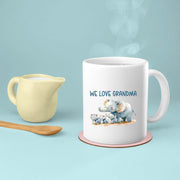 Grandma Mug, Grandma Gift For Grandma Birthday Gift Personalized Grandma Coffee Cup, Mothers Day Gift From Granddaughter Grandson, Mom Elephant