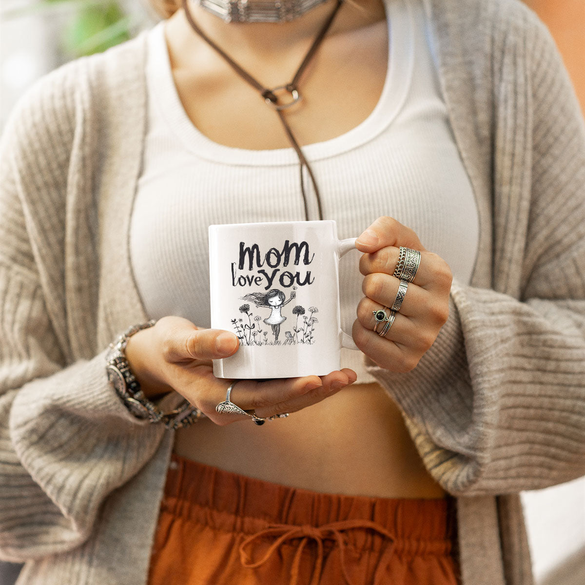 Mom Birthday Gift For Mom Gift, Mothers Day Gift From Daughter Son Kids, Mom Mug, Mom Coffee Mug, Mommy Funny Christmas Stick Personalized, Mom 033