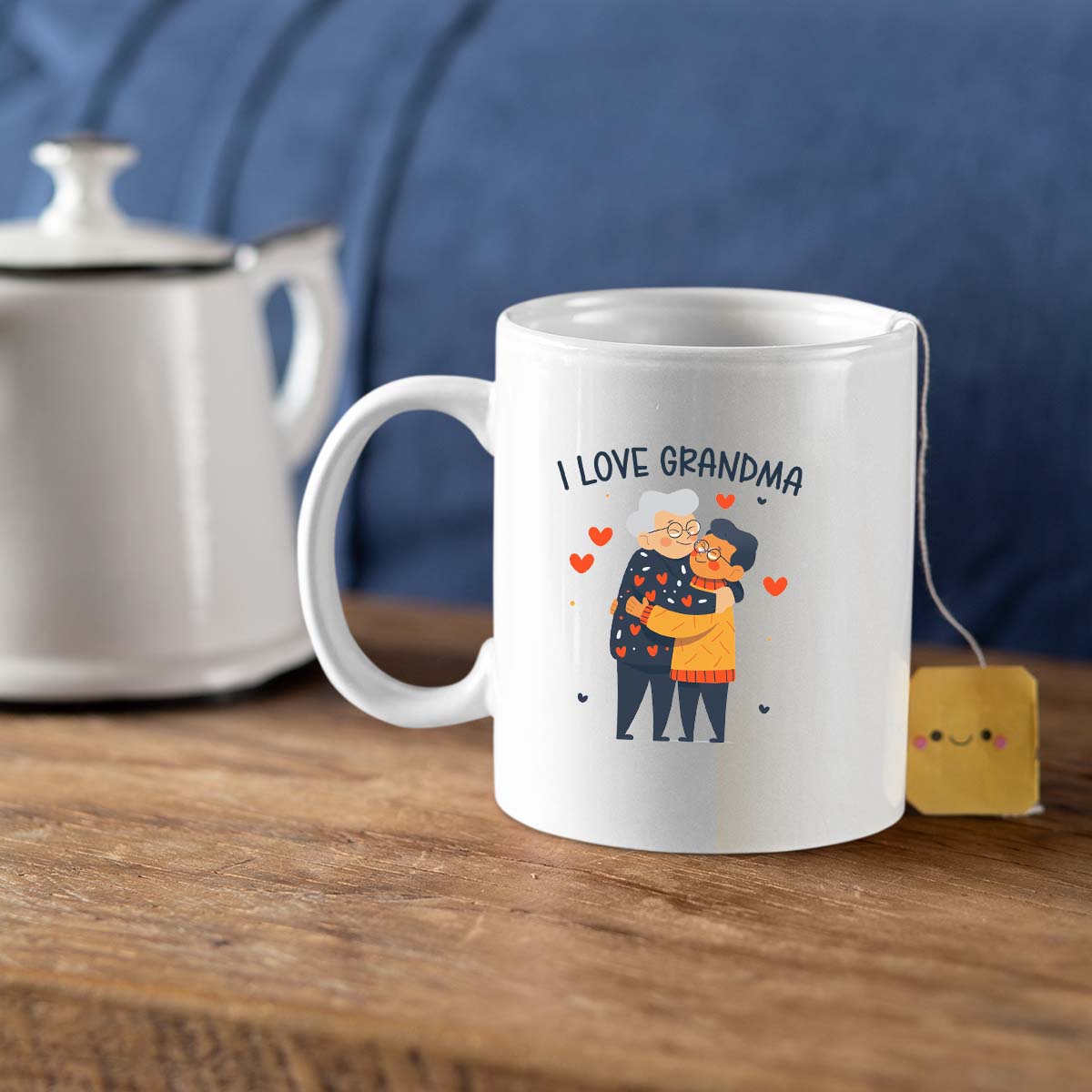 Grandma Mug, Grandma Gift For Grandma Birthday Gift Personalized Grandma Coffee Cup, Mothers Day Gift From Granddaughter Grandson, Grandkids 2