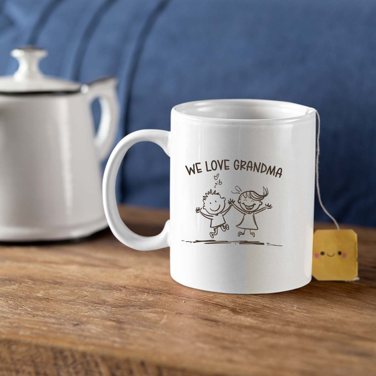 Grandma Mug, Grandma Gift For Grandma Birthday Gift Personalized Grandma Coffee Cup, Mothers Day Gift From Granddaughter Grandson, Grandkids 3