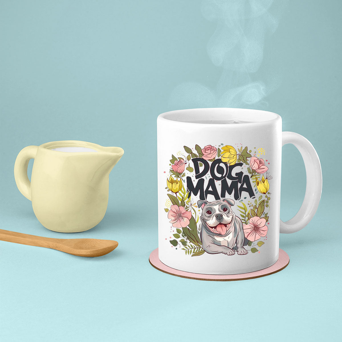 Dog Mama, Mom Birthday Gift For Mom Gift, Mothers Day Gift From Daughter Son Kids, Mom Mug, Mom Coffee Mug, Mommy Funny Christmas Stick Personalized