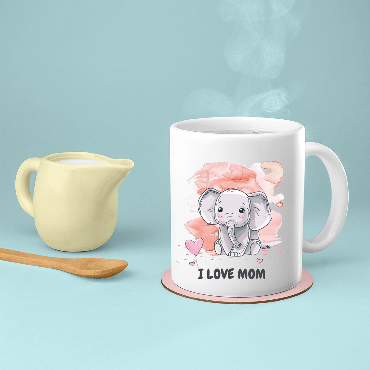 Elephant Mom, Mom Birthday Gift For Mom Gift, Mothers Day Gift From Daughter Son Kids, Mom Mug, Mom Coffee Mug, Mommy Funny Christmas Stick Personalized