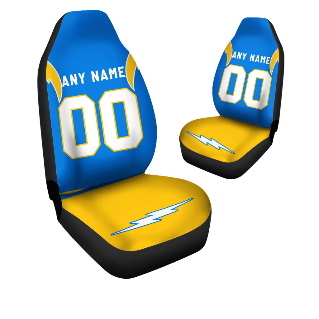 Custom Car Seat Covers Los Angeles Jersey Personalized Football Car Seat Covers for Men Women