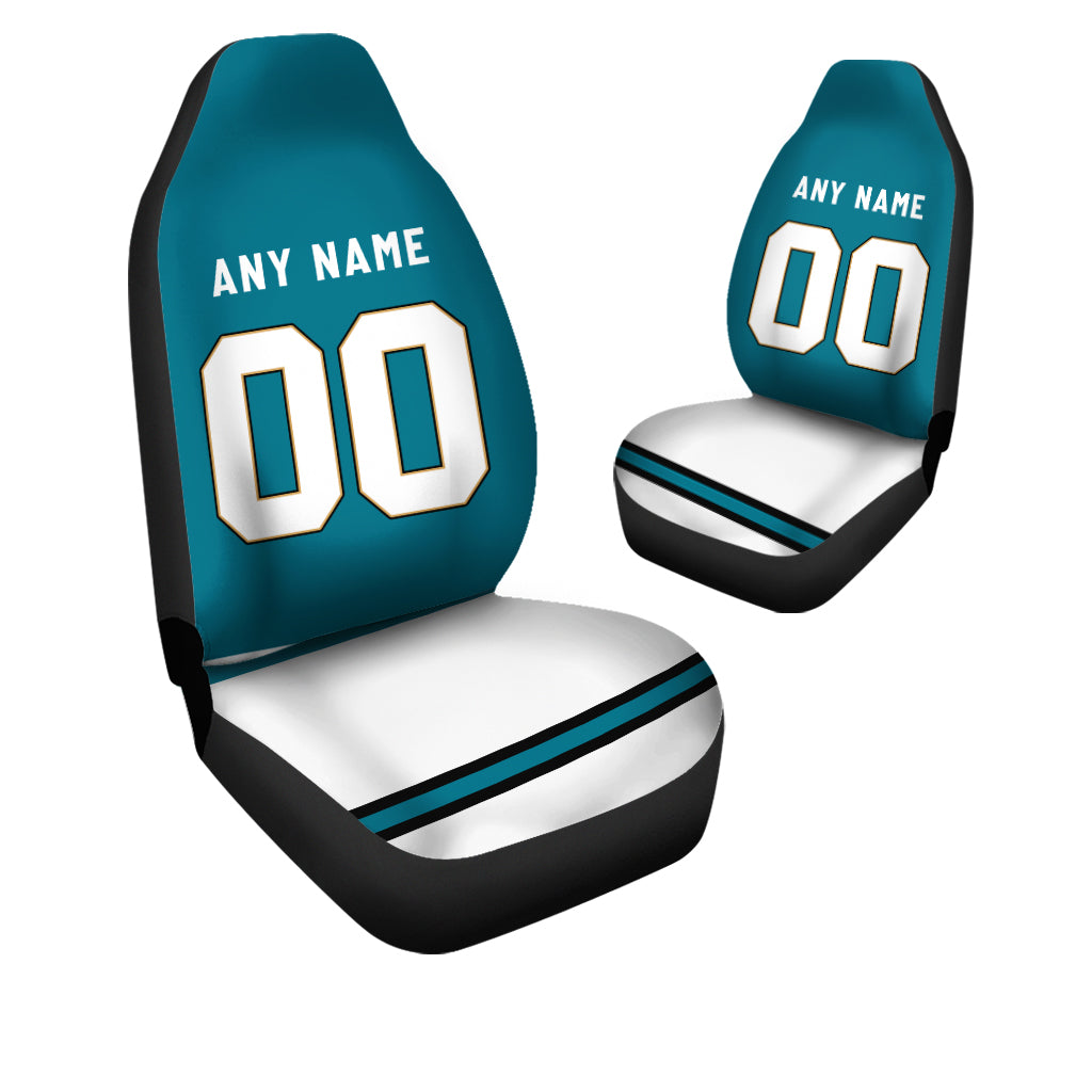Custom Car Seat Covers Jacksonville Jersey Personalized Football Car Seat Covers for Men Women