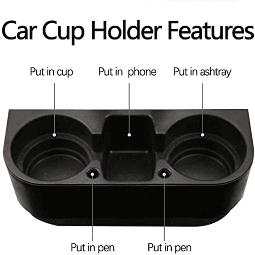 Cup Holder Portable Multifunction Vehicle Seat Cup Cell Phone Drinks Holder Box Car Interior Organizer, Custom Logo For Your Cars, Car Accessories CA11995