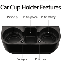 Thumbnail for Cup Holder Portable Multifunction Vehicle Seat Cup Cell Phone Drinks Holder Box Car Interior Organizer, Custom Logo For Your Cars, Car Accessories CA11995