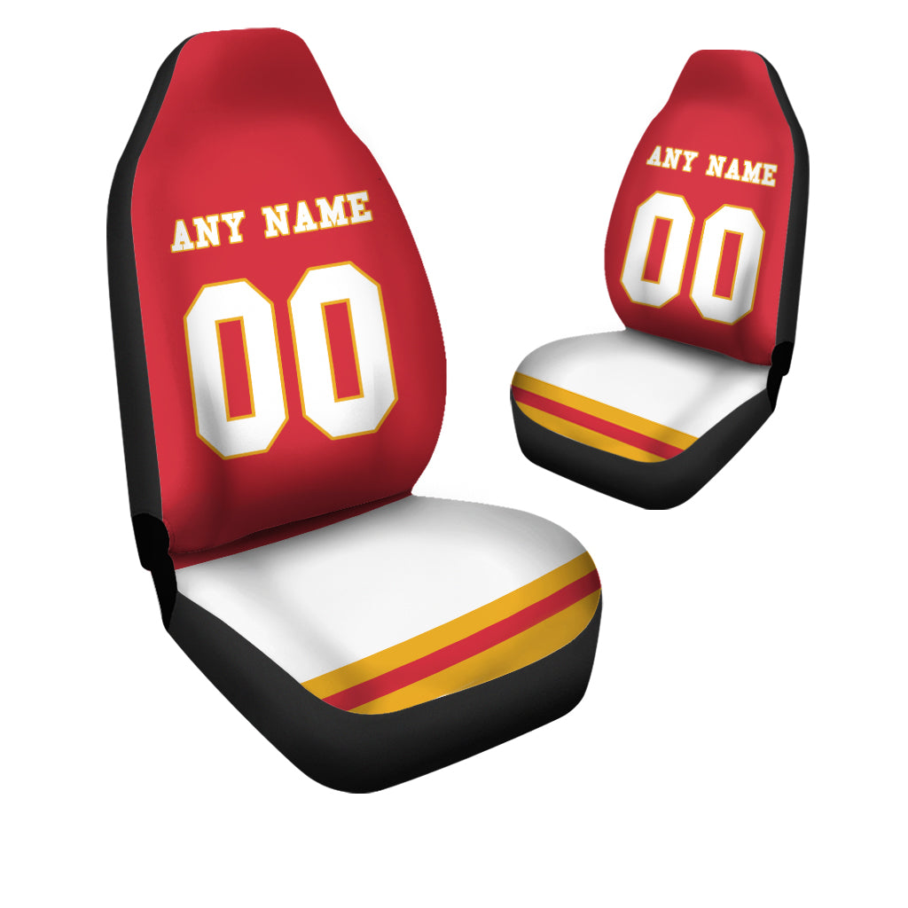 Custom Car Seat Covers Kansas City Jersey Personalized Football Car Seat Covers for Men Women