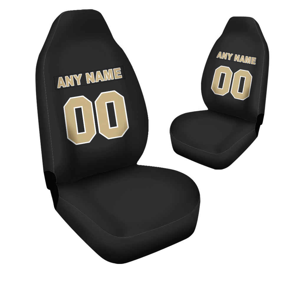Custom Car Seat Covers New Orleans Jersey Personalized Football Car Seat Covers for Men Women