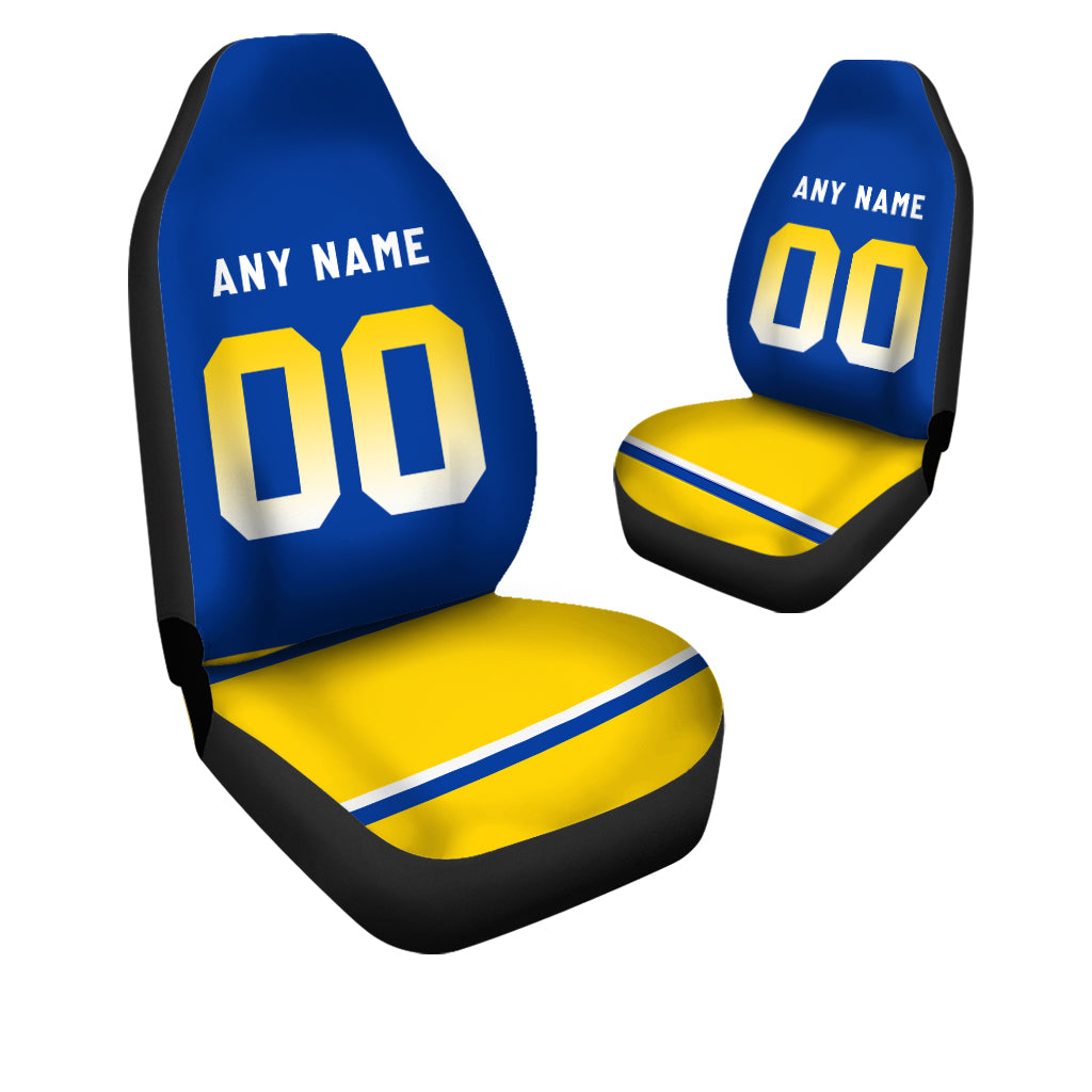 Custom Car Seat Covers Los Angeles Jersey Personalized Football Car Seat Covers for Men Women