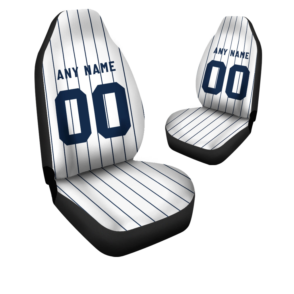 Custom Car Seat Covers New York Jersey Personalized Baseball Car Seat Covers for Men Women