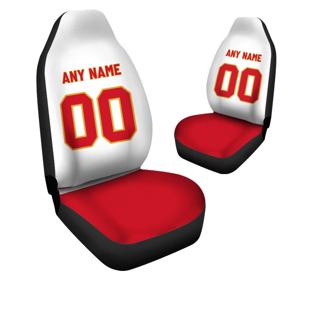 Custom Car Seat Covers Kansas City Jersey Personalized Football Car Seat Covers for Men Women