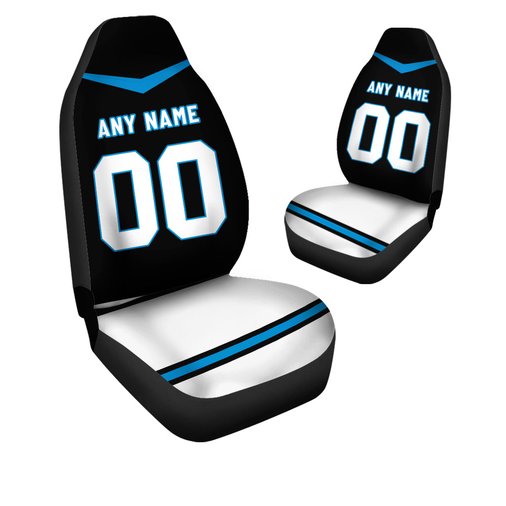 Custom Car Seat Covers Carolina Jersey Personalized Football Car Seat Covers for Men Women