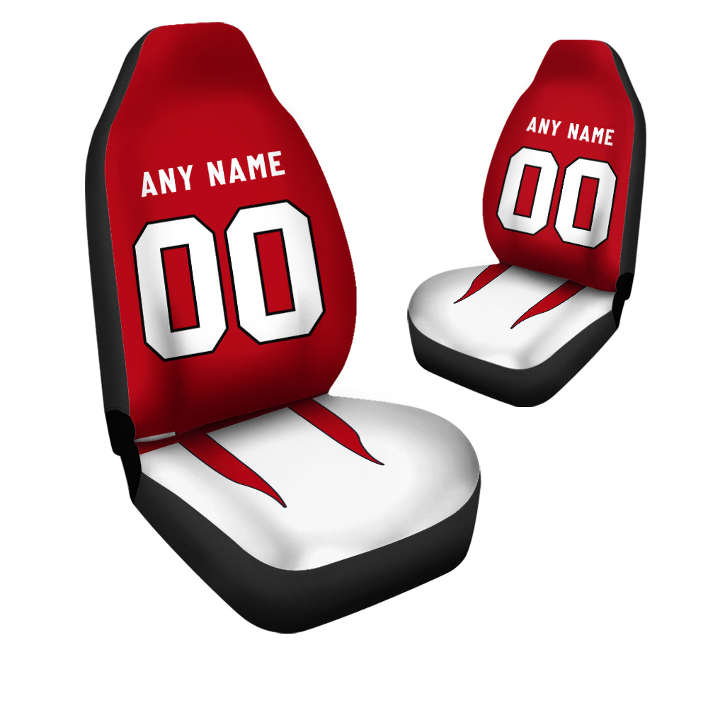 Custom Car Seat Covers Arizona Jersey Personalized Football Car Seat Covers for Men Women