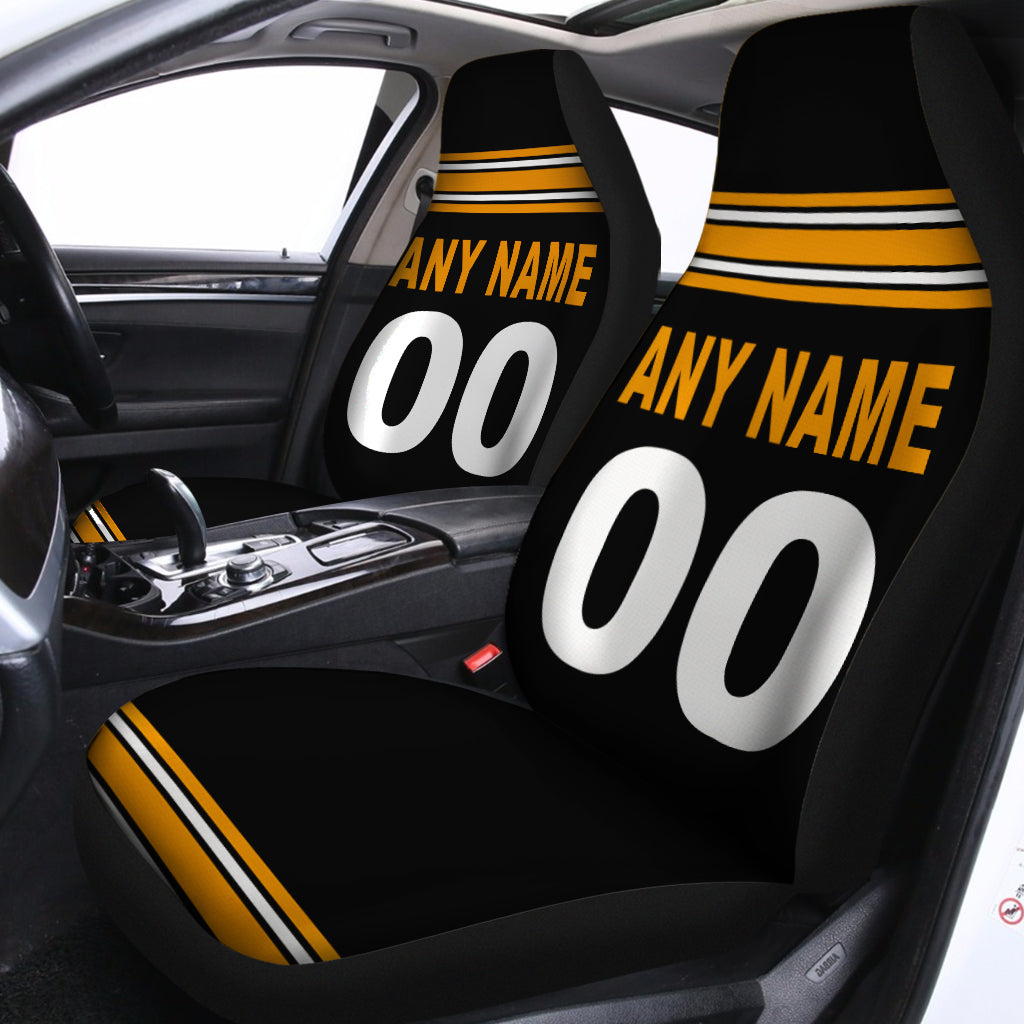 Custom Car Seat Covers Pittsburgh Steelers Jersey Personalized Baseball Car Seat Covers for Boys Girls Men Women