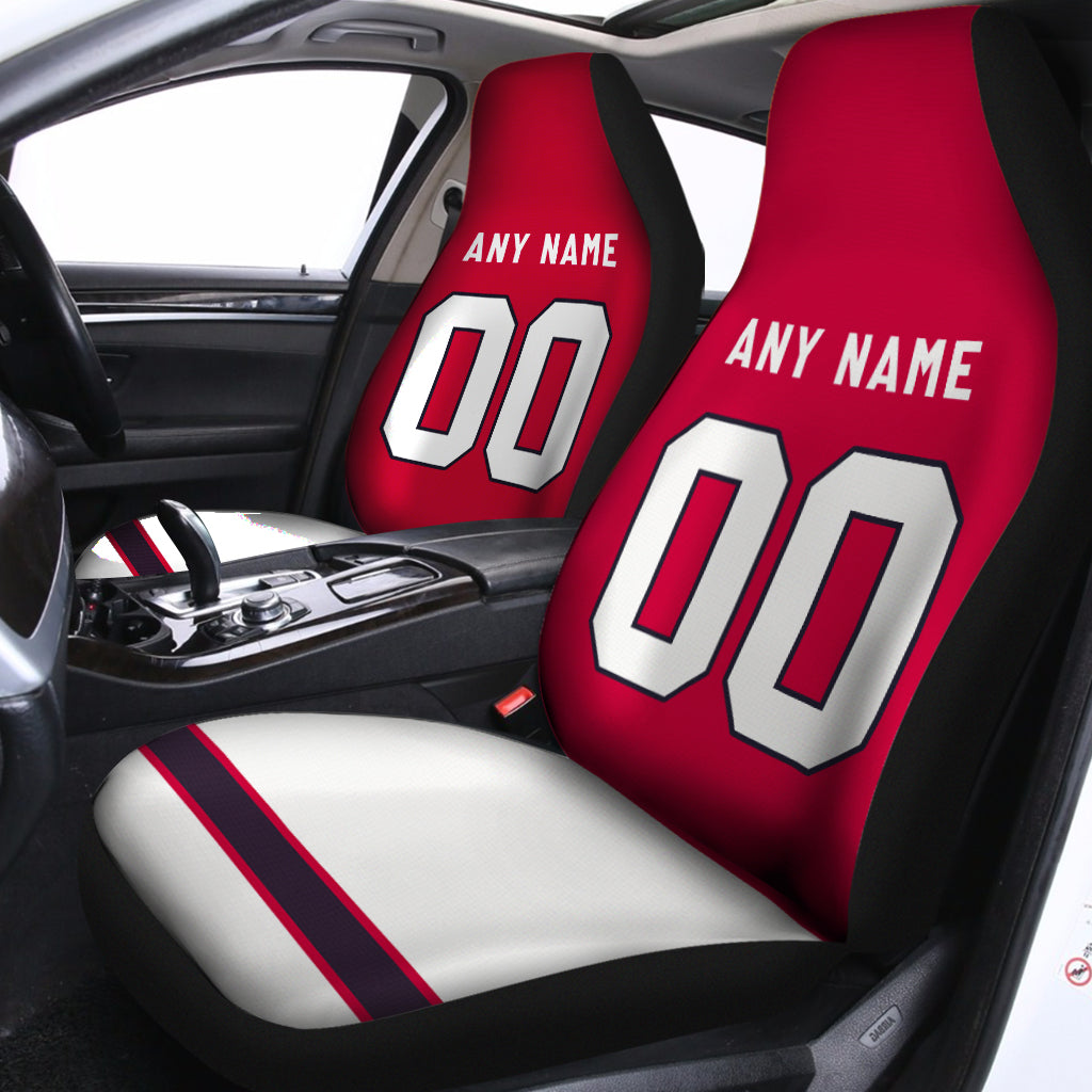 Custom Car Seat Covers Houston Jersey Personalized Football Car Seat Covers for Men Women